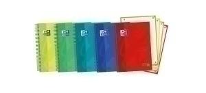 BLOC OXFORD SCHOOL EU.BOOK 4 TOUCH micro.tapa EXTRA A5+ 120h CUADRIC.5x5 90g SURTIDO (5 col.)