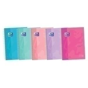 BLOC OXFORD SCHOOL EU.BOOK 5 TOUCH micro.tapa EXTRA A4+ 120h HORIZONTAL 90g SURTIDO (5 col. pastel)