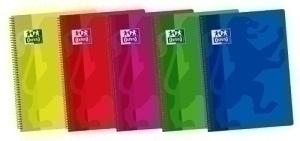 BLOC OXFORD SCHOOL CLASSIC tapa PP Fº 80h HORIZONTAL 90g SURTIDO (5 col.)