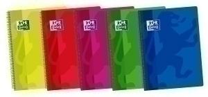 BLOC OXFORD SCHOOL CLASSIC tapa PP Fº 80h PAUTA 2,5 90g SURTIDO (5 col.)