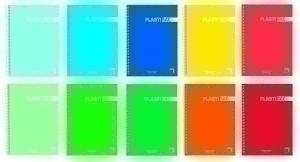 BLOC PACSA PLASTIPAC tapa PP A7 80h CUADRIC.5x5 90g SURTIDO (10 col.)