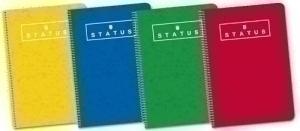 BLOC ENRI STATUS tapa DURA Fº 80h CUADRIC.4x4 70g COL.SUR.(4)
