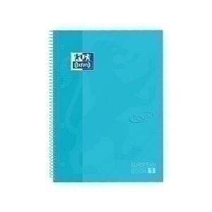 BLOC OXFORD SCHOOL EU.BOOK 1 TOUCH micro.tapa EXTRA A4+ 80h CUADRIC.5x5 90g AZUL PASTEL