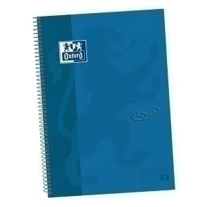 BLOC OXFORD SCHOOL EU.BOOK 1 TOUCH micro.tapa EXTRA A4+ 80h CUADRIC.5x5 90g AZUL DENIM