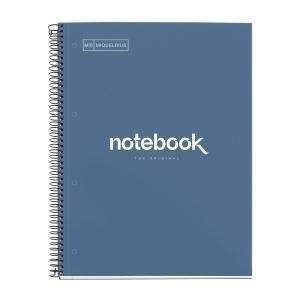 BLOC MIQUELRIUS EMOTIONS NOTEBOOK 1 micro.tapa EXTRA A4 80h 90g CUADRIC.5x5 MARINO