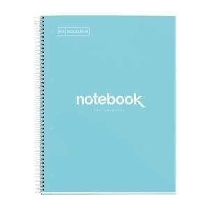 BLOC MIQUELRIUS EMOTIONS NOTEBOOK 1 micro.tapa EXTRA A4 80h 90g CUADRIC.5x5 AZUL CIELO