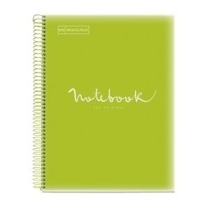 BLOC MIQUELRIUS EMOTIONS NOTEBOOK 5 micro.tapa PP A4 120h 90g CUADRIC.5x5 LIMA