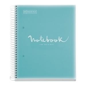 BLOC MIQUELRIUS EMOTIONS NOTEBOOK 5 micro.tapa PP A5 120h 90g CUADRIC.5x5 AZUL CIELO