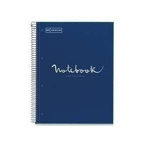 BLOC MIQUELRIUS EMOTIONS NOTEBOOK 5 micro.tapa EXTRA A5 120h 90g HORIZONTAL MARINO