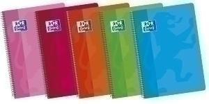 BLOC OXFORD SCHOOL tapa BLANDA Fº 80h HORIZONTAL 90g SURTIDO (5 col.)