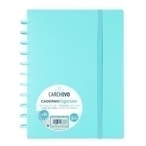 BLOC CARCHIVO INGENIOX tapa PP A4 100h 100g CUADRIC.5x5 MENTA