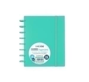 BLOC CARCHIVO INGENIOX tapa PP A5 100h 100g CUADRIC.5x5 VERDE INTENSE