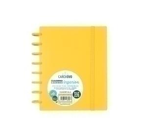 BLOC CARCHIVO INGENIOX tapa PP A5 100h 100g CUADRIC.5x5 MOSTAZA INTENSE