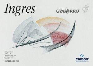 BLOC DE DIBUJO GUARRO-CANSON INGRES ENCOLADO PAPEL VERJURADO A3+ 108g 20h