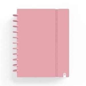 BLOC CARCHIVO INGENIOX PASTEL tapa PP FOAM A4 80h 100g CUADRIC.5x5 ROSA