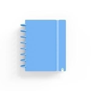 BLOC CARCHIVO INGENIOX PASTEL tapa PP FOAM A5 80h 100g CUADRIC.5x5 AZUL
