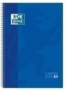 BLOC OXFORD SCHOOL EU.BOOK 1 micro.tapa EXTRA A4+  80h CUADRIC.5x5 90g AZUL