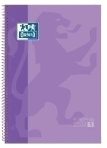 BLOC OXFORD SCHOOL EU.BOOK 1 micro.tapa EXTRA A4+  80h CUADRIC.5x5 90g LILA