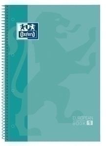 BLOC OXFORD SCHOOL EU.BOOK 1 micro.tapa EXTRA A4+  80h CUADRIC.5x5 90g VERDE MENTA