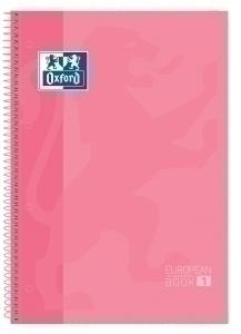 BLOC OXFORD SCHOOL EU.BOOK 1 micro.tapa EXTRA A4+  80h CUADRIC.5x5 90g ROSA CHICLE