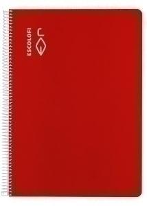 BLOC ESCOLOFI tapa DURA A4 80h CUADRIC.5x5 70g C/MARGEN ROJO
