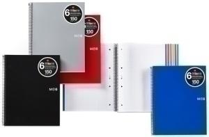 BLOC MIQUELRIUS THE ORIGINAL NOTEBOOK 6 micro.tapa PP A5 150h 70g CUADRIC.5x5 NEGRO