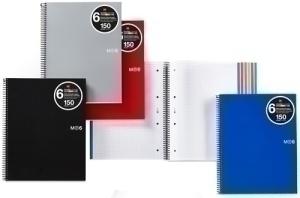 BLOC MIQUELRIUS THE ORIGINAL NOTEBOOK 6 micro.tapa PP A4 150h 70g CUADRIC.5x5 NEGRO