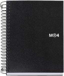 BLOC MIQUELRIUS THE ORIGINAL NOTEBOOK 4 micro.tapa PP A6 140h 70g CUADRIC.5x5 NEGRO