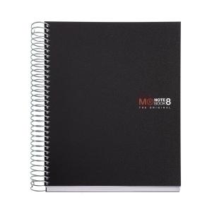 BLOC MIQUELRIUS THE ORIGINAL NOTEBOOK 8 micro.tapa PP A5 200h 70g CUADRIC.5x5 NEGRO