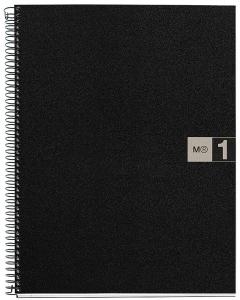 BLOC MIQUELRIUS THE ORIGINAL NOTEBOOK 1 micro.tapa PP A4 80h 70g CUADRIC.5x5 GRIS