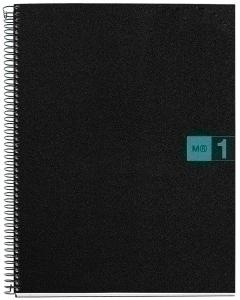 BLOC MIQUELRIUS THE ORIGINAL NOTEBOOK 1 micro.tapa PP A4 80h 70g CUADRIC.5x5 TURQUESA