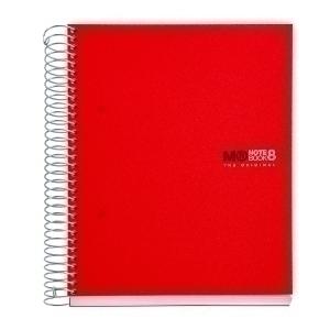 BLOC MIQUELRIUS THE ORIGINAL NOTEBOOK 8 micro.tapa PP A5 200h 70g CUADRIC.5x5 ROJO