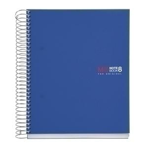 BLOC MIQUELRIUS THE ORIGINAL NOTEBOOK 8 micro.tapa PP A5 200h 70g CUADRIC.5x5 AZUL