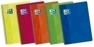 BLOC OXFORD SCHOOL tapa BLANDA Fº 80h CUADRIC.4x4 90g SURTIDO (5 col.)