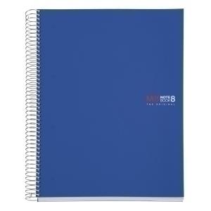 BLOC MIQUELRIUS THE ORIGINAL NOTEBOOK 8 micro.tapa PP A4 200h 70g CUADRIC.5x5 AZUL