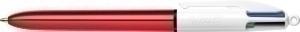 BOLIGRAFO de  4 COLORES BIC SHINE RED