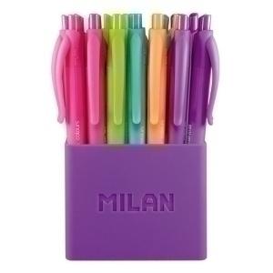 BOLIGRAFO RT. MILAN P1 TOUCH COLOURS BOTE de 24 UNIDADES SURTIDO
