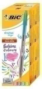 BOLIGRAFO BIC CRISTAL FUN CAJA de 20 (5x4 colores)