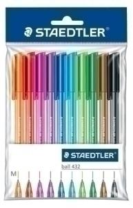 BOLIGRAFO STAEDTLER 432 MEDIO ESTUCHE de 10