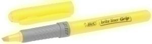 MARCADOR FLUOR BIC BRITE LINER GRIP AMARILLO