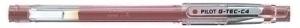 ROLLER GEL PILOT G-TEC-C4  ROJO