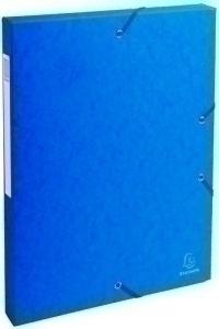 CARPETA de PROYECTOS EXACOMPTA EXABOX CARTULINA LUSTRADA NATURE FUTURE A4+ GOMAS  6 cm AZUL