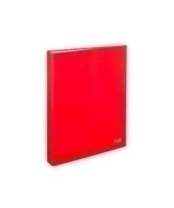 CARPETA de ANILLAS CARCHIVO LUZ CARTON PLASTIFICADO BRILLO Fº-XL 2 an. 40mm FUCSIA