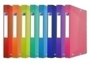 CARPETA de PROYECTOS OXFORD/ELBA URBAN PP TRANSLUCIDO A4+ GOMAS  2,5 cm SURTIDO (8 colores)
