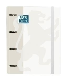 CARPEBLOC OXFORD SCHOOL EUROPEANBINDER CLASSIC A4+ 4 an.MIXTAS 35mm con RECAMBIO 100 hj. CUADRIC.5x5 BLANCO