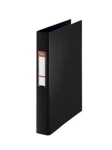CARPETA de ANILLAS ESSELTE PVC OFICINA Fº 4 an.MIXTAS 40mm NEGRO
