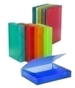 CARPETA de PROYECTOS CARCHIVO PP TRANS. A4 GOMAS 5 cm FLUOR 5 col.surt.