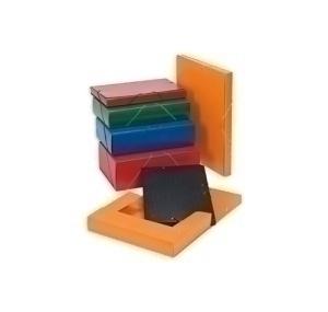 CARPETA de PROYECTOS CARCHIVO CARTON PINTADO A3 GOMAS 3 cm CUERO