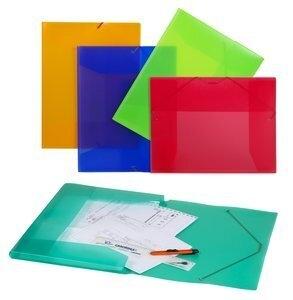 CARPETA de DIBUJO CARCHIVO PP TRANS. GOMAS y SOLAPAS A3 NARANJA