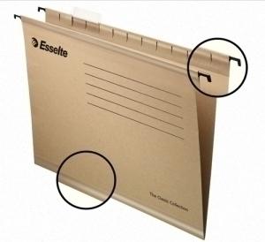 CARPETA COLGANTE ESSELTE cart.visor SUPERIOR RIG.V KRAFT 230g A4 PAQUETE de 50